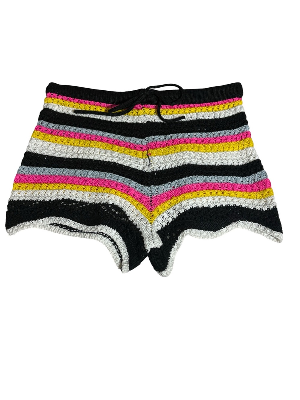 Jolie & Joy Knit Crochet Drawstring Shorts - Picture 2 of 5